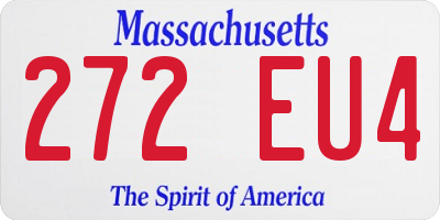 MA license plate 272EU4