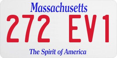 MA license plate 272EV1