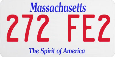 MA license plate 272FE2