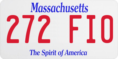 MA license plate 272FI0