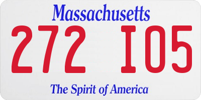 MA license plate 272IO5