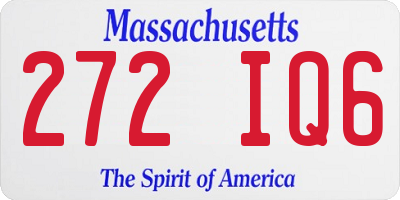 MA license plate 272IQ6