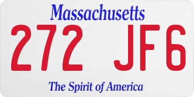 MA license plate 272JF6