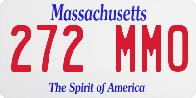 MA license plate 272MM0