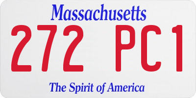 MA license plate 272PC1