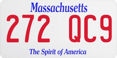 MA license plate 272QC9
