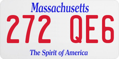 MA license plate 272QE6