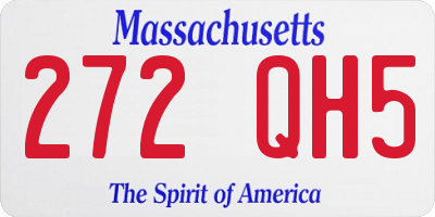 MA license plate 272QH5