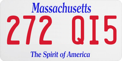 MA license plate 272QI5