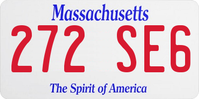 MA license plate 272SE6