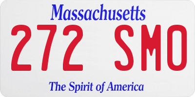 MA license plate 272SM0