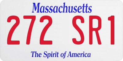MA license plate 272SR1