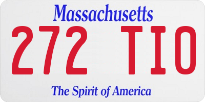 MA license plate 272TI0