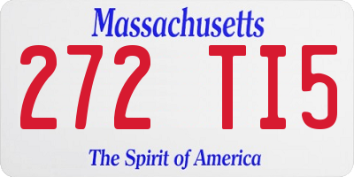 MA license plate 272TI5