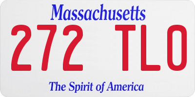 MA license plate 272TL0