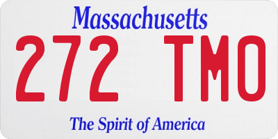 MA license plate 272TM0
