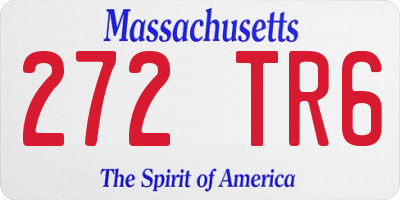 MA license plate 272TR6