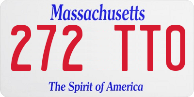 MA license plate 272TT0