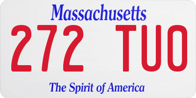 MA license plate 272TU0