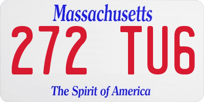 MA license plate 272TU6