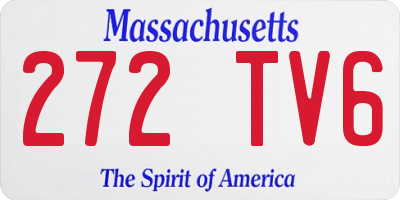 MA license plate 272TV6