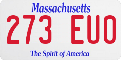 MA license plate 273EU0