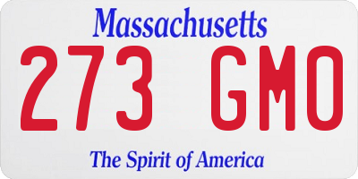 MA license plate 273GM0