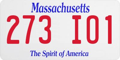 MA license plate 273IO1