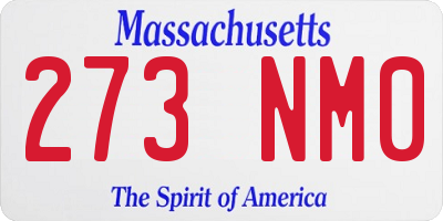 MA license plate 273NM0