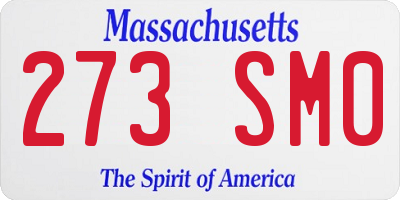 MA license plate 273SM0