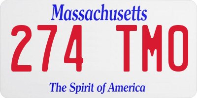 MA license plate 274TM0