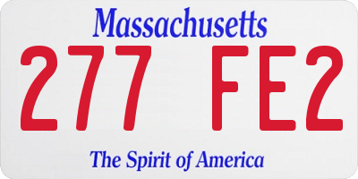 MA license plate 277FE2