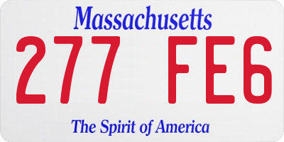 MA license plate 277FE6