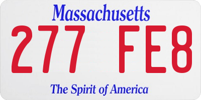 MA license plate 277FE8