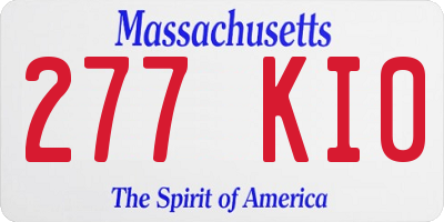 MA license plate 277KI0