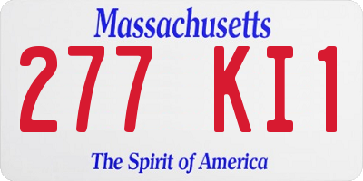 MA license plate 277KI1