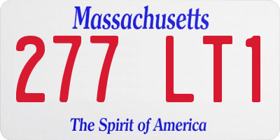 MA license plate 277LT1