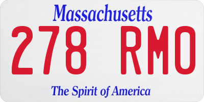MA license plate 278RM0
