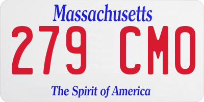 MA license plate 279CM0
