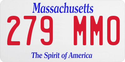 MA license plate 279MM0