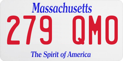 MA license plate 279QM0