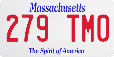 MA license plate 279TM0