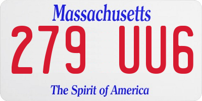 MA license plate 279UU6
