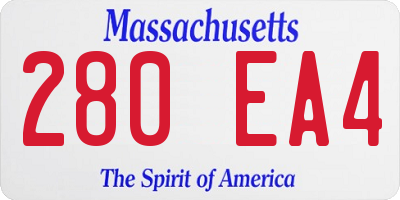 MA license plate 280EA4