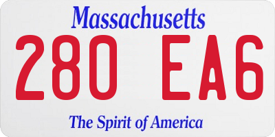MA license plate 280EA6