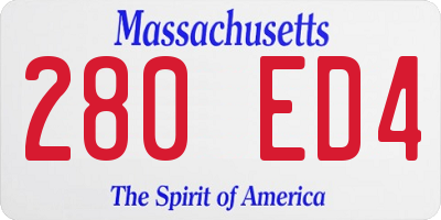 MA license plate 280ED4