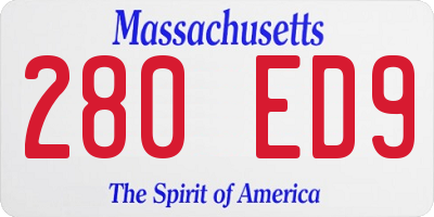 MA license plate 280ED9