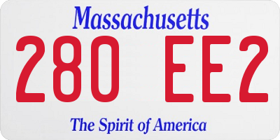 MA license plate 280EE2