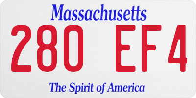 MA license plate 280EF4
