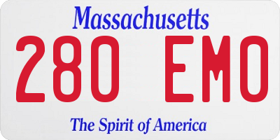 MA license plate 280EM0
